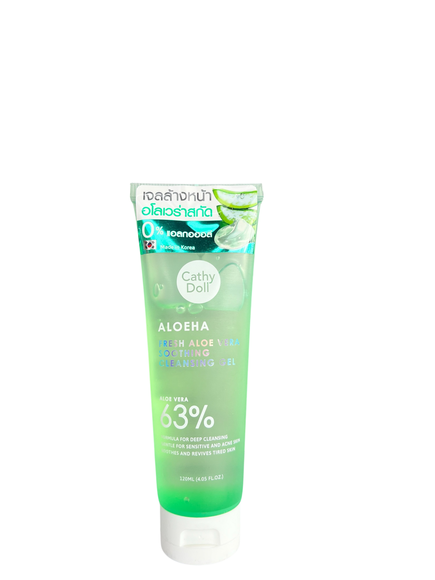 Cathy Doll Aloeha Fresh Aloe Vera Soothing Cleansing Gel – 63% Aloe Vera (120ml)