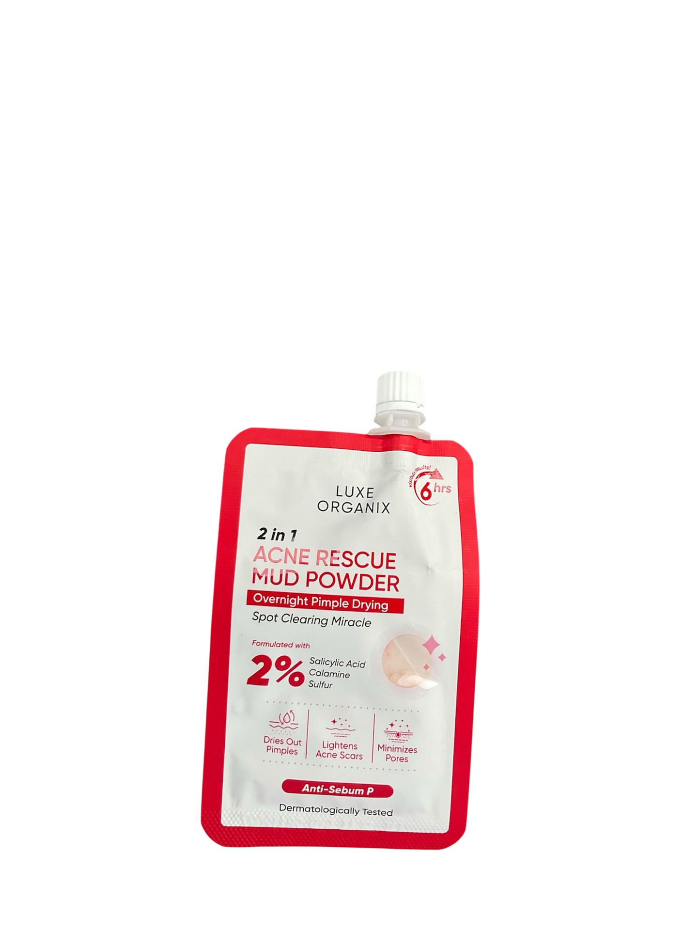 Luxe Organix 2-in-1 Acne Rescue Mud Powder – Overnight Pimple Drying