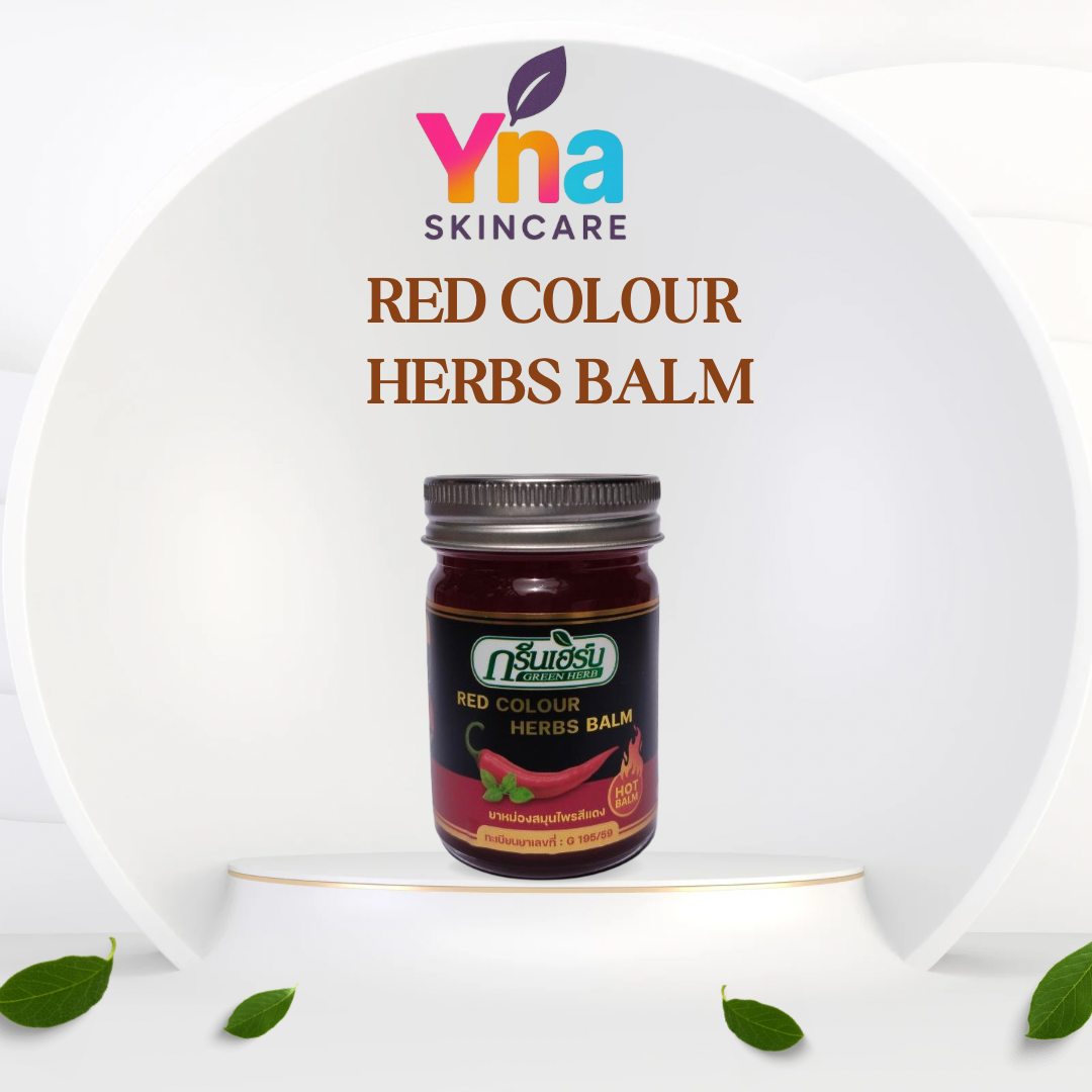 RED COLOUR HERBS BALM Herbal Hot Balm for Pain Relief & Muscle Comfort