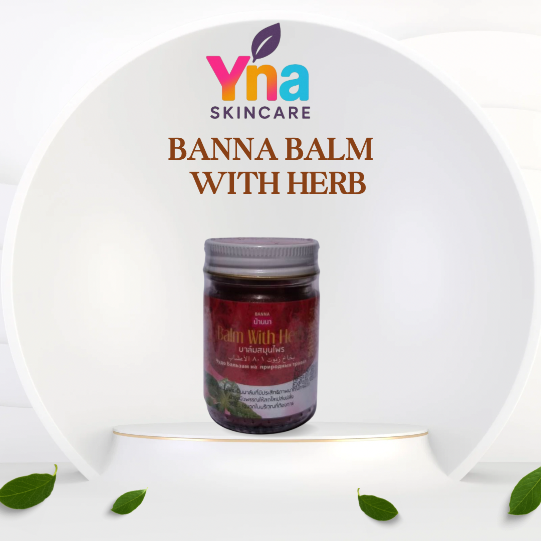 BANNA BALM WITH HERB Traditional Thai Herbal Balm for Pain Relief & Relaxation