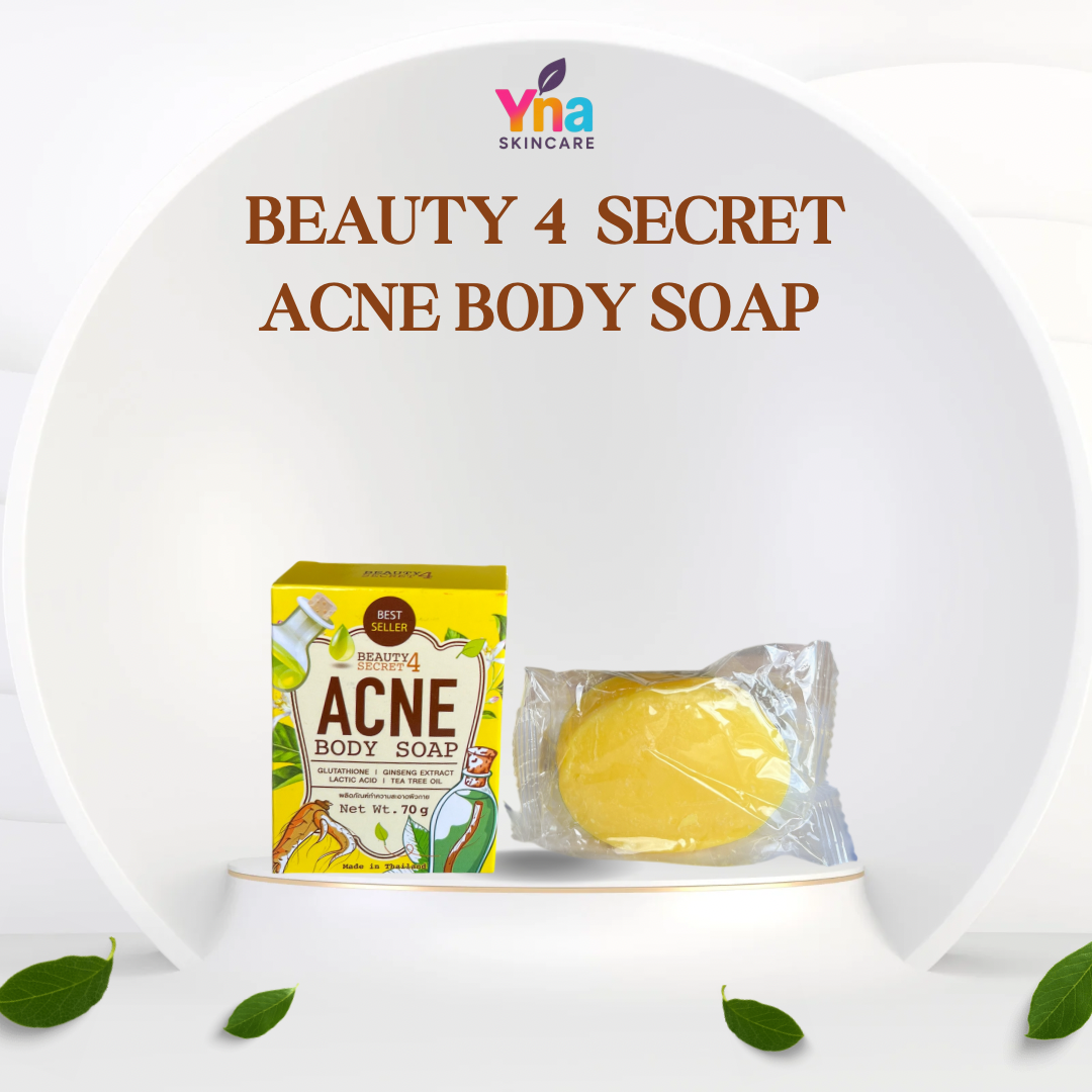 Beauty Secret 4 Acne Body Soap – Glutathione, Ginseng & Tea Tree (70g)
