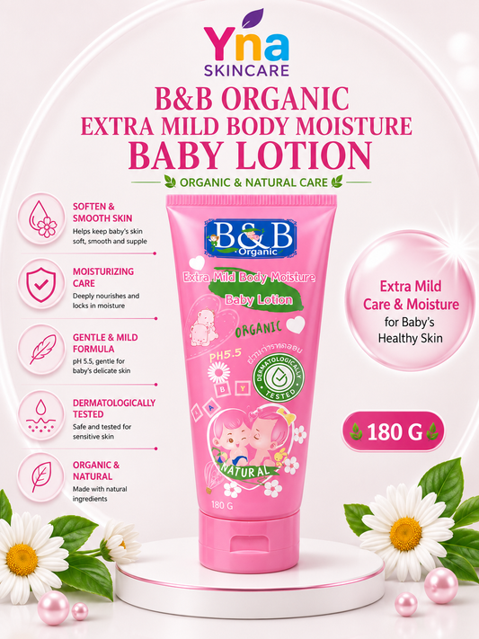 B&B ORGANIC EXTRA MILD BODY MOISTURE BABY LOTION  Extra Mild Moisturizing Baby Lotion for Soft & Healthy Skin