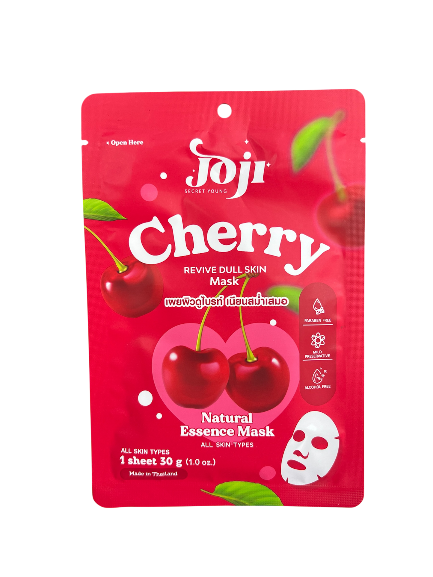 Joji Cherry Natural Essence Mask – Revive Dull Skin (30g)