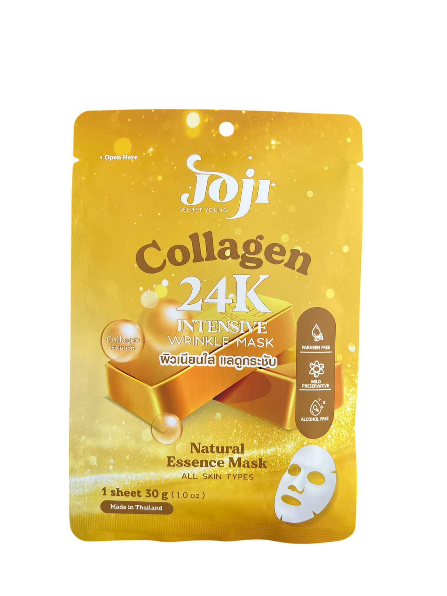 Joji Collagen 24K Intensive Wrinkle Mask – Firming & Anti-Aging Essence Sheet (30g)