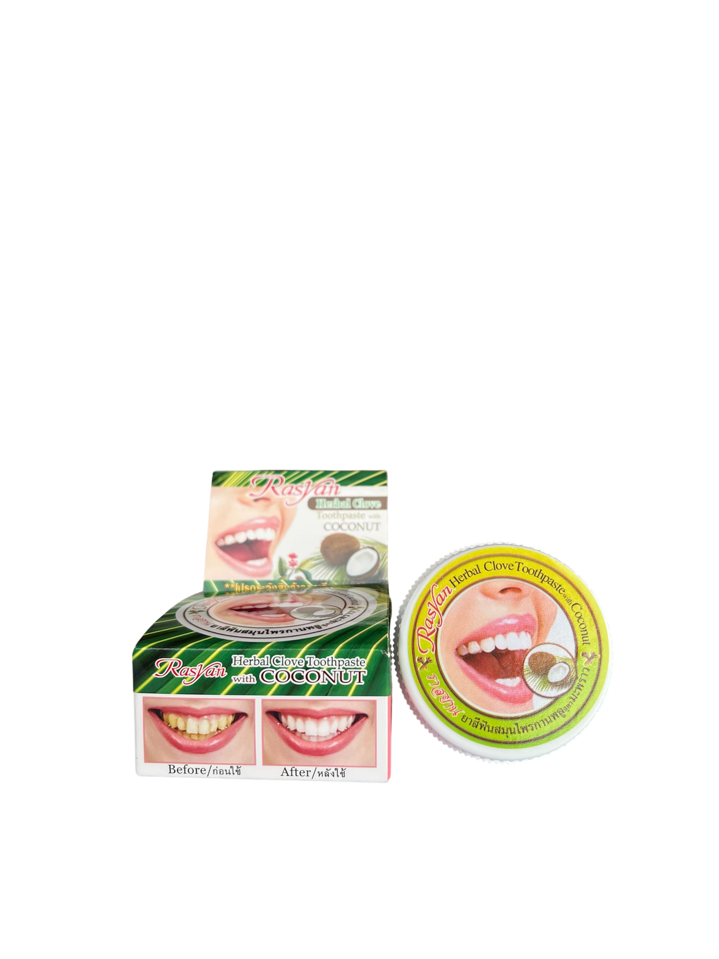Rasyan Herbal Clove Toothpaste with Coconut – Natural Whitening & Fresh Breath