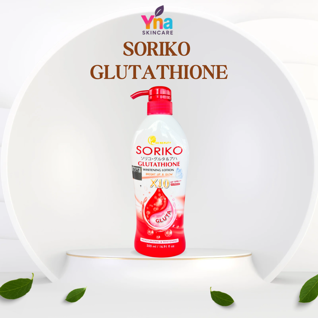 SORIKO Glutathione Whitening Lotion SPF 50+++ (500ml)