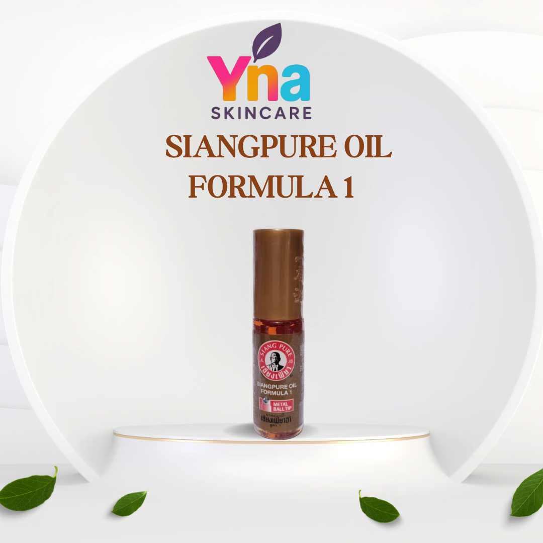 SIANG PURE OIL FORMULA 1  Traditional Herbal Relief Oil | Roll-On Metal Ball Tip