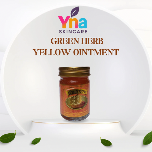 GREEN HERB YELLOW OINTMENT Traditional Thai Herbal Ointment for Pain Relief & Inflammation