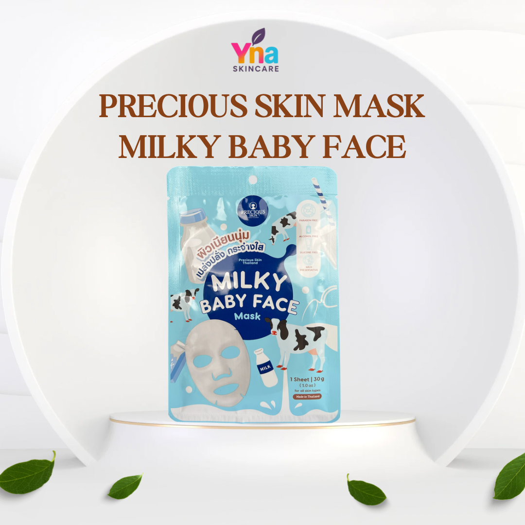 Precious Skin Milky Baby Face Mask – Brightening & Moisturizing (30g)