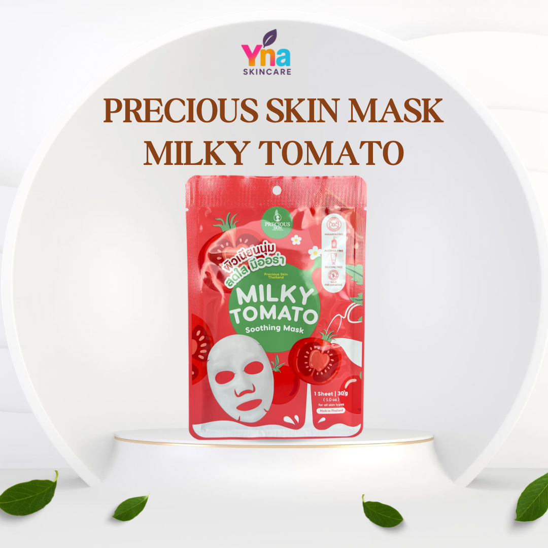 Precious Skin Milky Tomato Soothing Mask – Brightening & Revitalizing (30g)