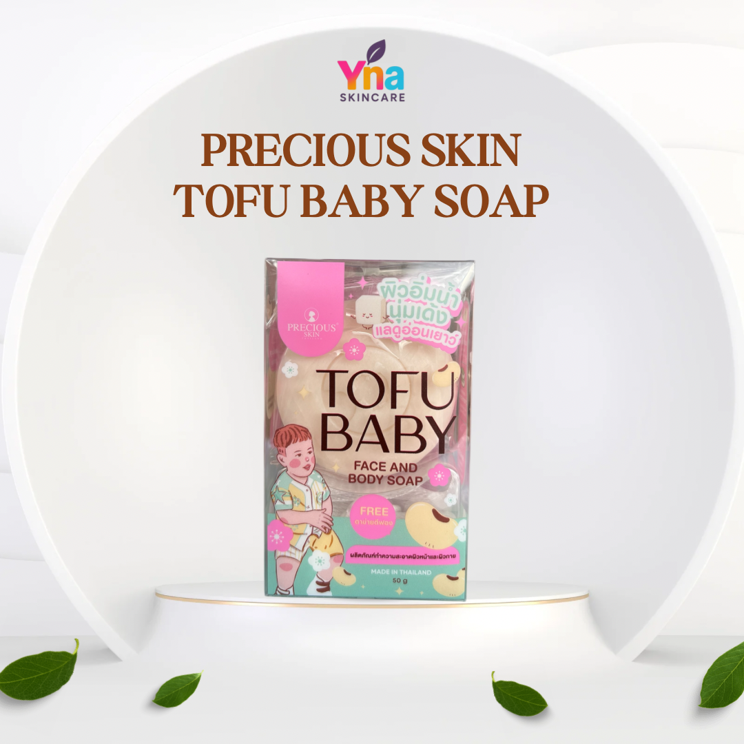 Precious Skin Tofu Baby Soap – Gentle Face & Body Cleanser (50g)