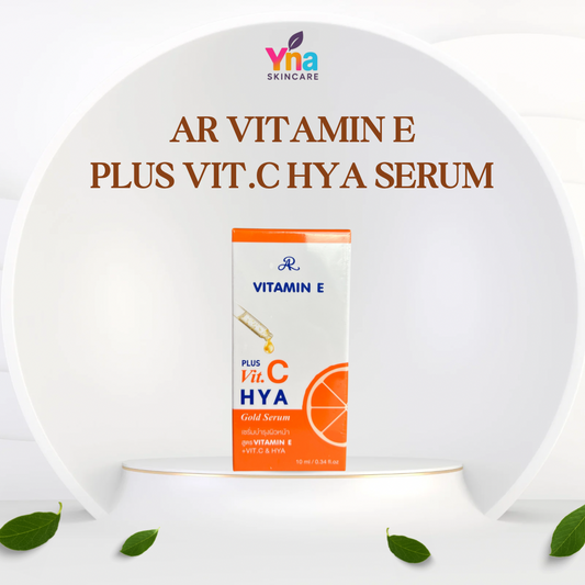 Vitamin E + Vitamin C + Hyaluronic Acid Gold Serum – Brightening & Hydrating Facial Serum 10 ml