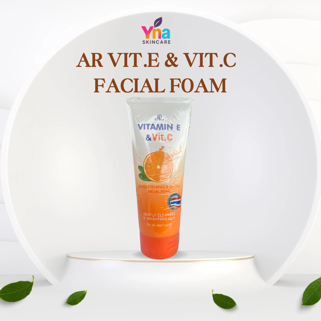 AR Vitamin E & C Brightening & Glow Facial Foam – Gentle Cleanser (190ml)