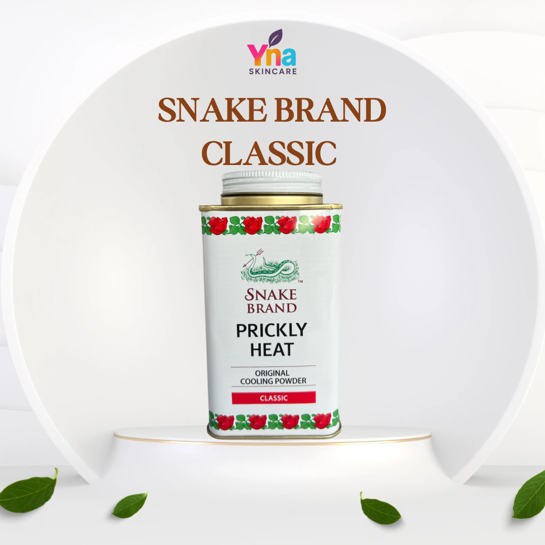 Snake Brand Prickly Heat Cooling Powder – Classic (140g)