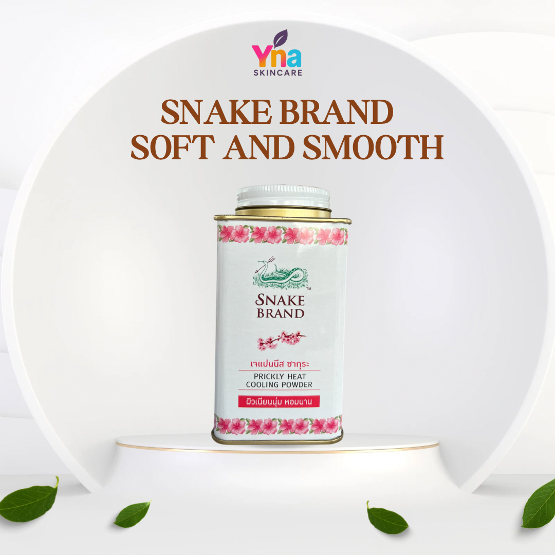 Snake Brand Prickly Heat Cooling Powder – Japanese Sakura (140g)