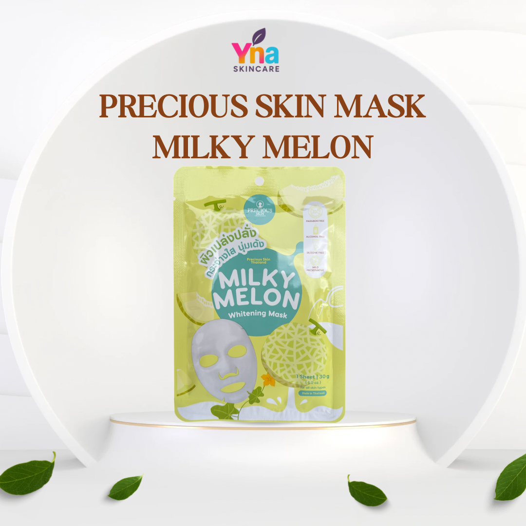 Precious Skin Milky Melon Whitening Mask – Brightening & Refreshing (30g)