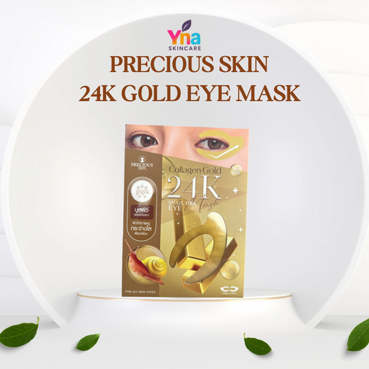 Precious Skin Collagen Gold 24K Snail HYA Eye Mask – Brightening & Firming (1 Pair)