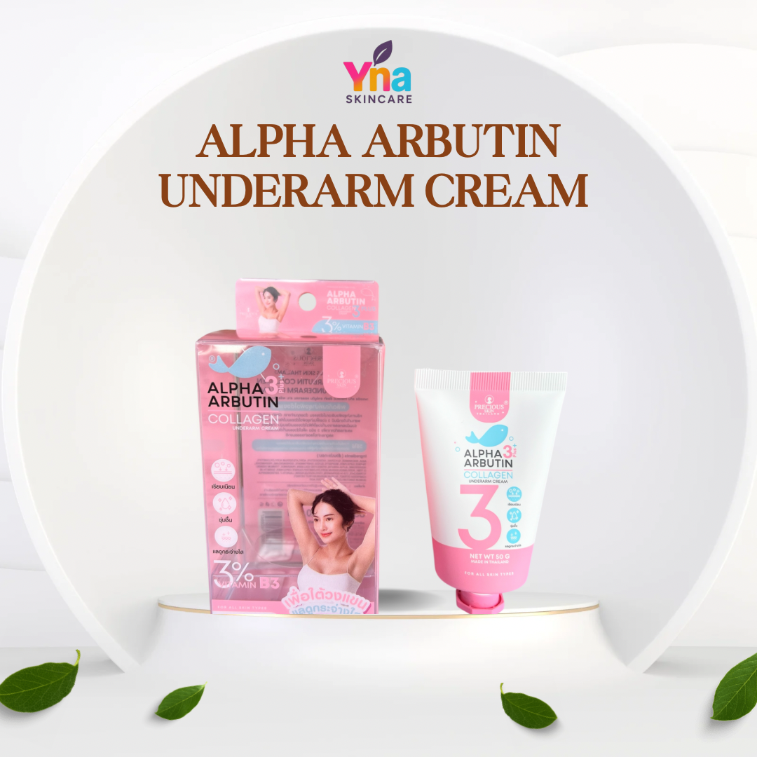 Precious Skin Alpha Arbutin Underarm Cream – Whitening & Deodorizing with Collagen (50g)