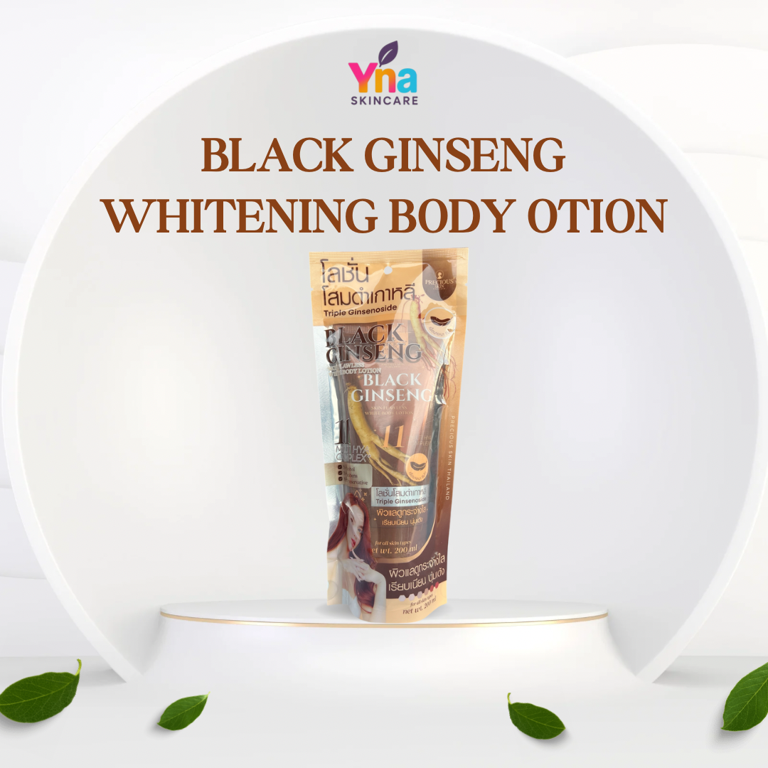 Black Ginseng Whitening Body Lotion – Triple Ginsenoside Formula (200ml)
