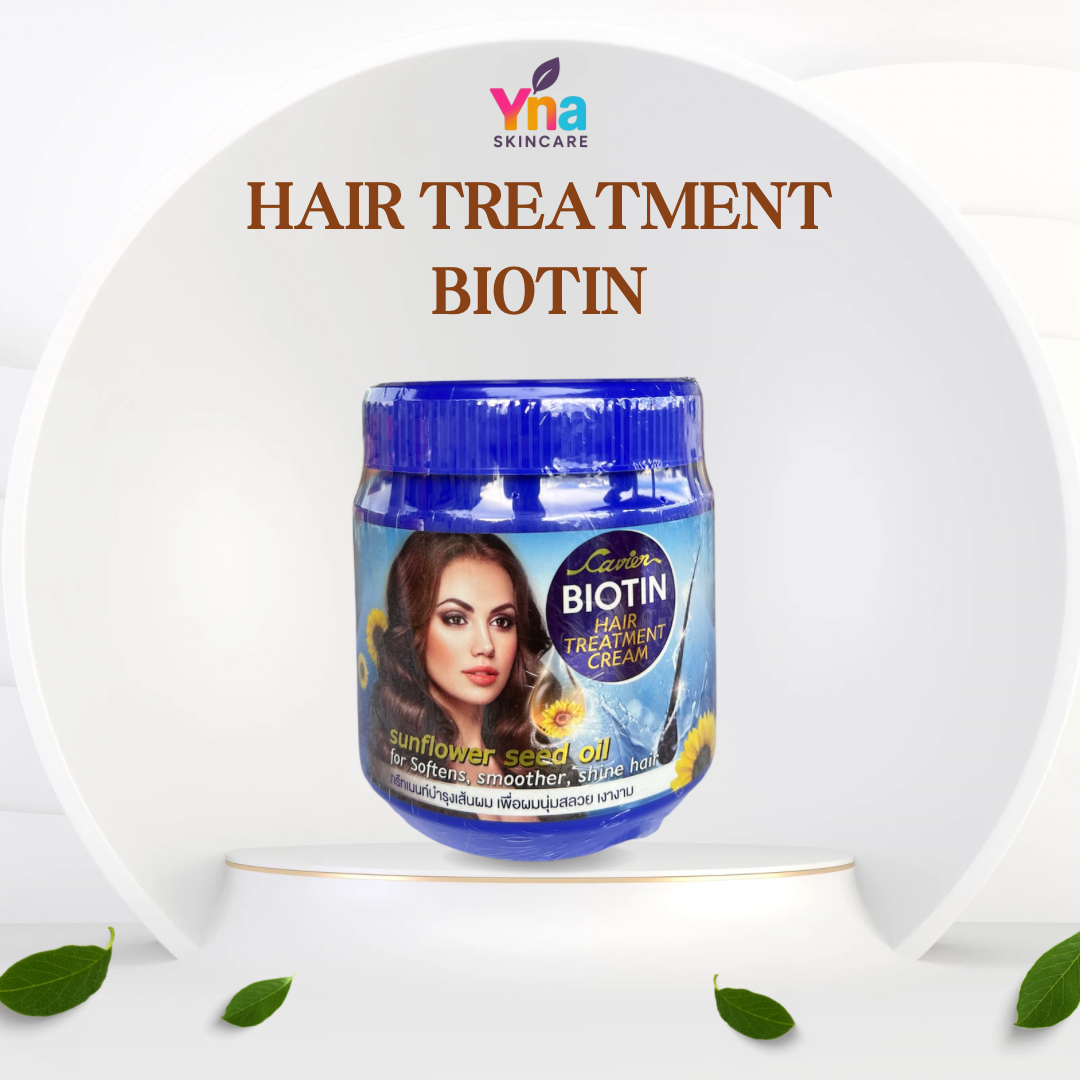 Cavier Biotin Hair Treatment Cream – Sunflower Seed Oil for Smooth & Shiny Hair (400g)
