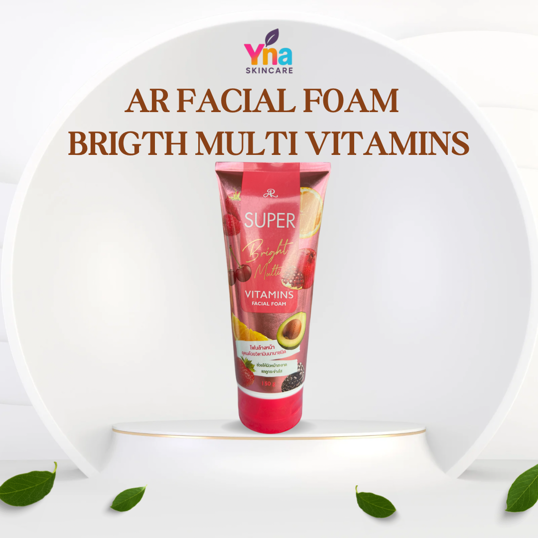 AR Super Bright Multi Vitamins Facial Foam – Deep Cleansing & Brightening (150g)