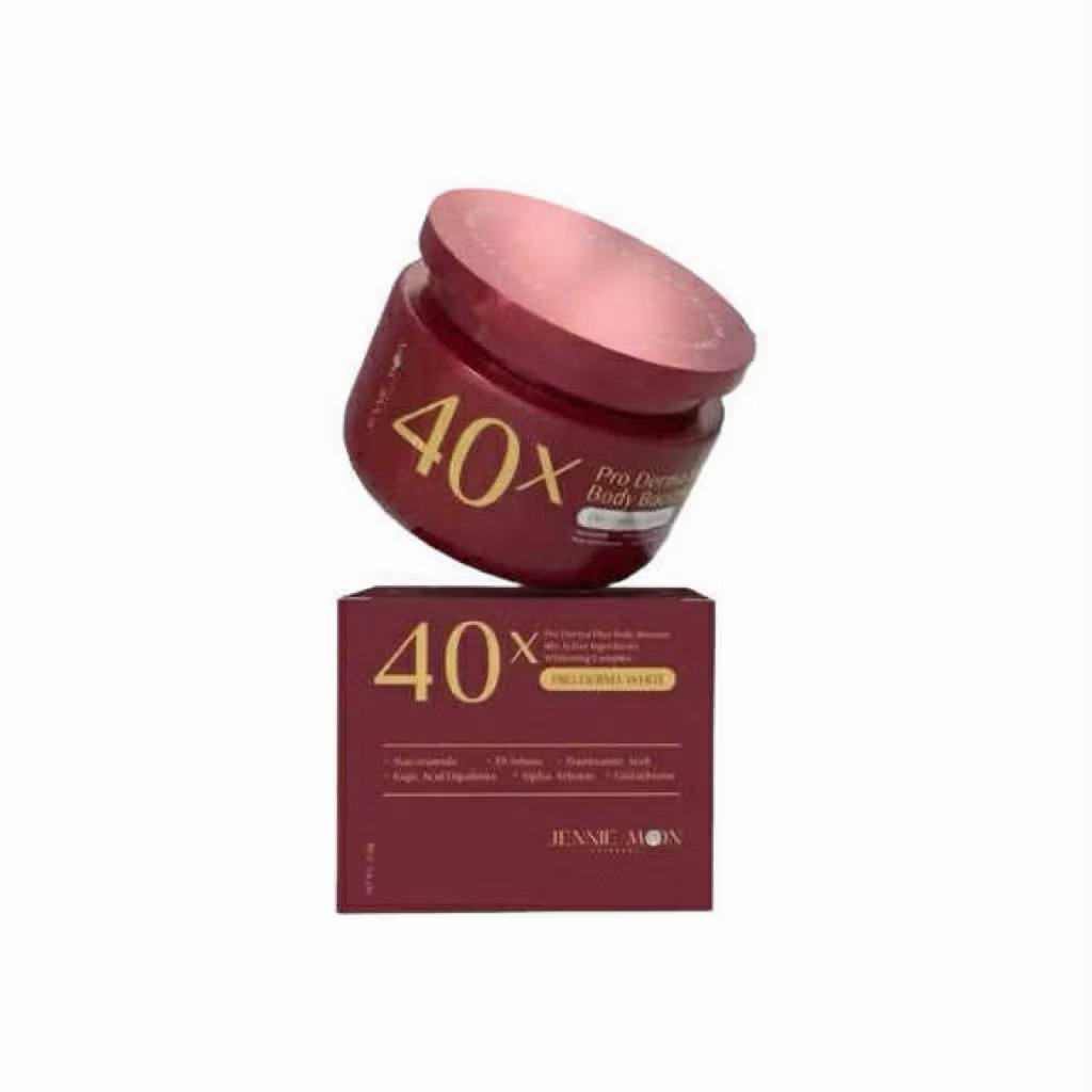 JENNIE MOON 40X PRO DERMA WHITE BODY BOOSTER CREAM  40X Active Whitening Complex Brightening & Moisturizing Body Cream